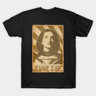 Joan Of Arc Jeanne D'Arc Arc Retro Propaganda T-Shirt